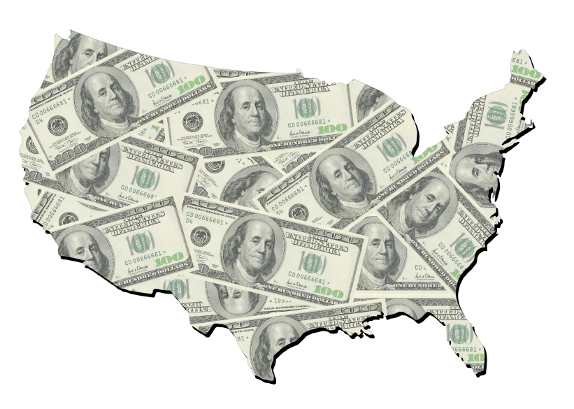 dollar bill background. dollars ills background