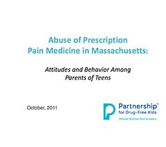 More Than Half of Massachusetts Kids Have Access to Abusable Prescription Drugs in their Homes