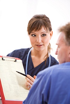 Nurse counseling patient 9-25-12