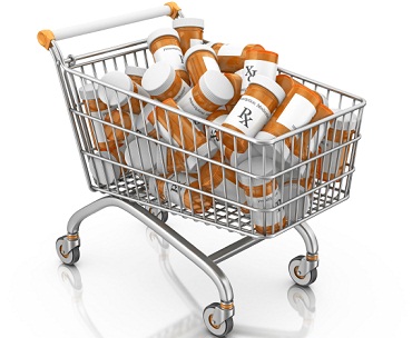 Shopping cart of pills 9-17-12 Shopping cart of pills 9-17-12