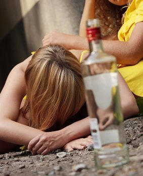 Teens drinking