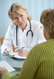 Doctor counseling patient