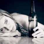 Young girl with Beer Bottle