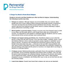 5 Things You Need to Know About Relapse