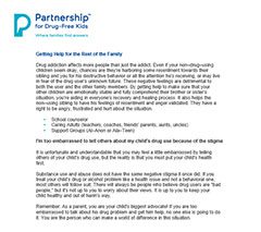 Getting Help for the Rest of the Family