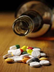 alcohol and pills