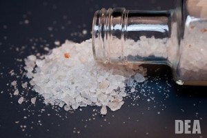 bath salts spilling out of bottle